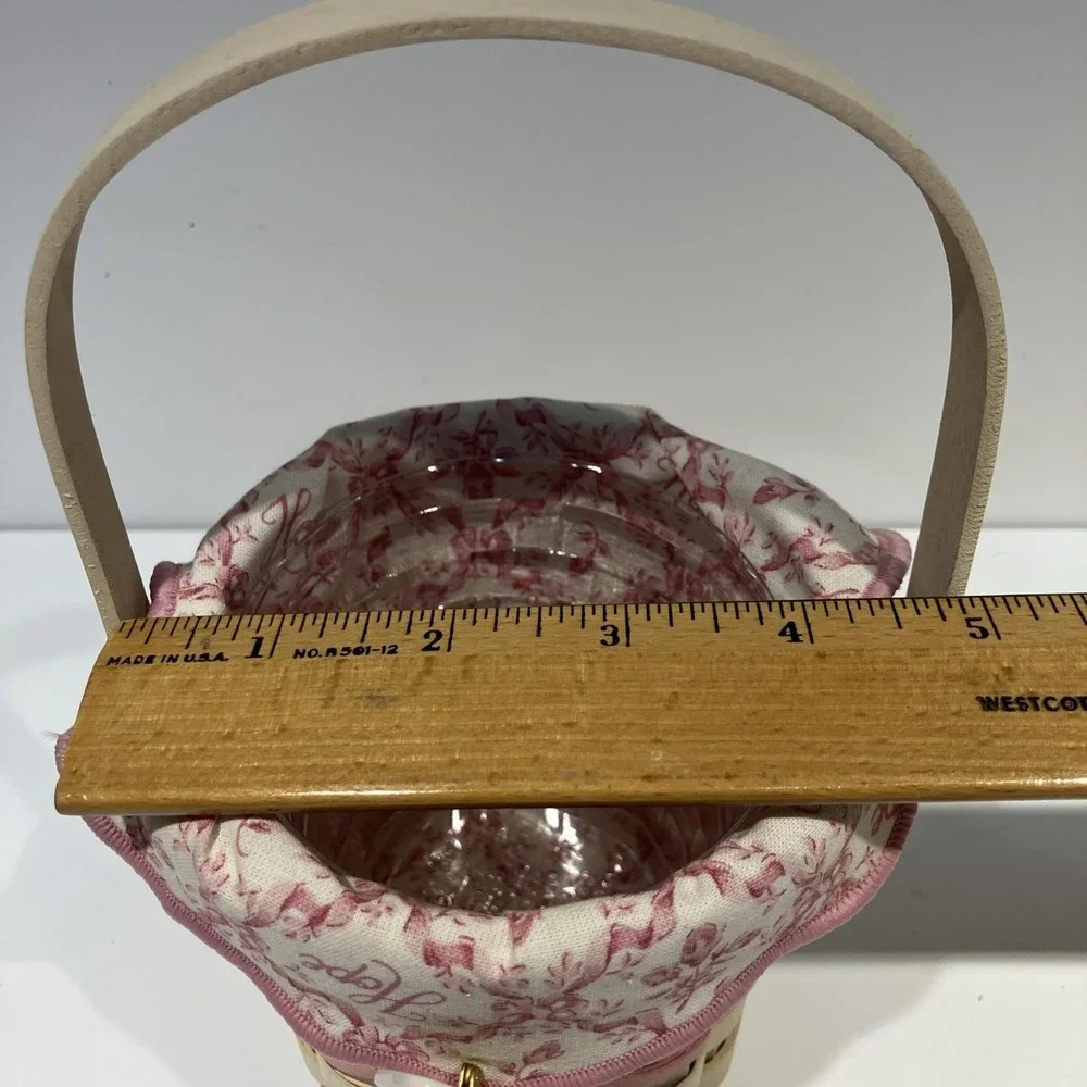 Longaberger Horizon of Hope Basket American Cancer Society Pink 2002 Complete